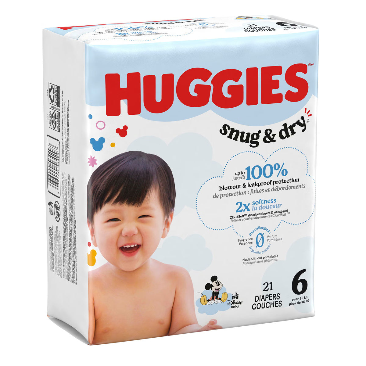 Huggies® Snug & Dry™ Diapers, Size 6, 84/Cs