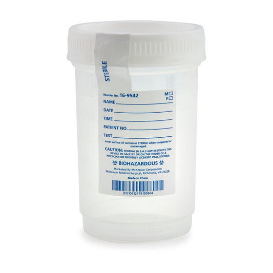McKesson Specimen Container for Pneumatic Tube Systems, 120 mL, 300/CS