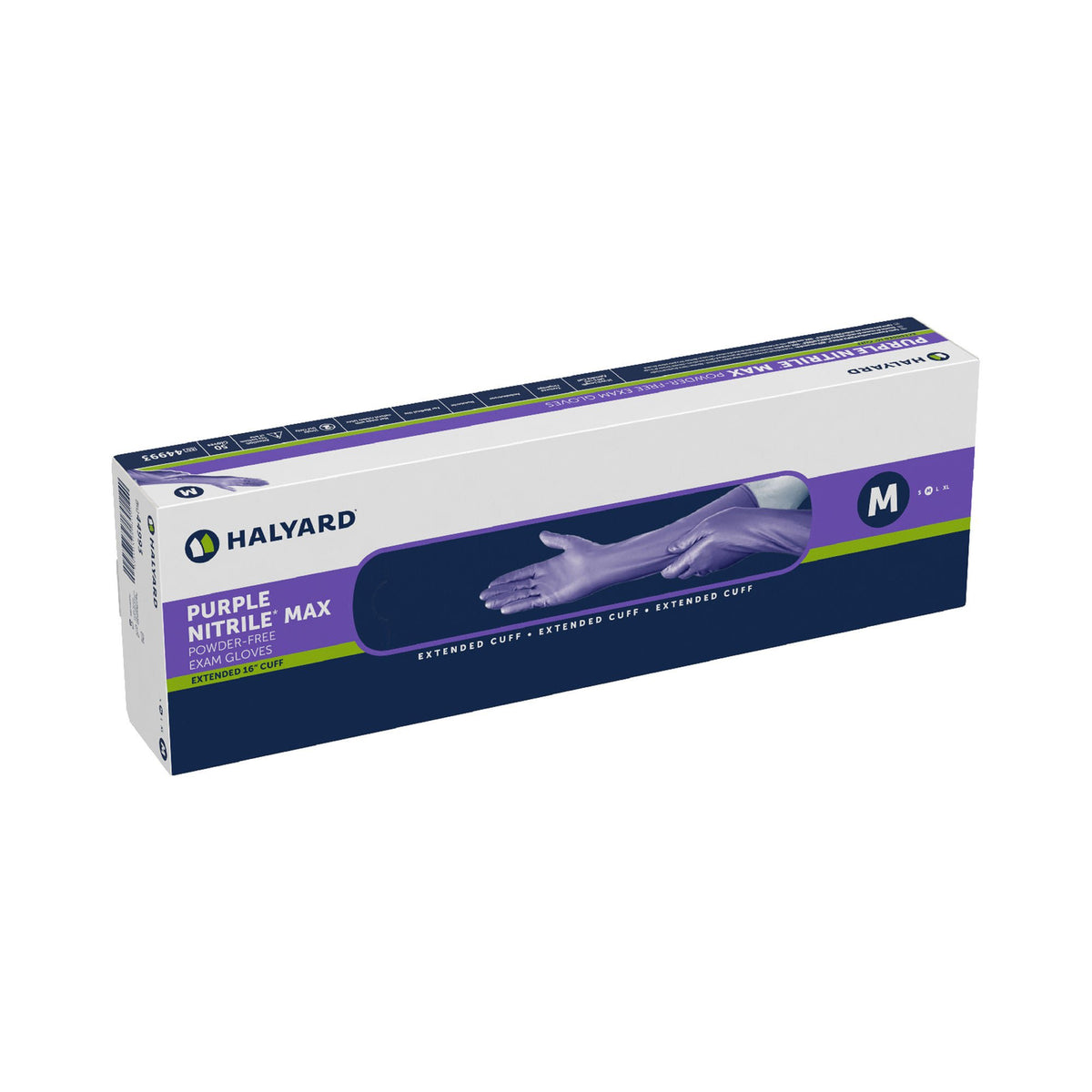 Purple Nitrile Max™ Extended Cuff Length Exam Glove, Medium, 50/Bx