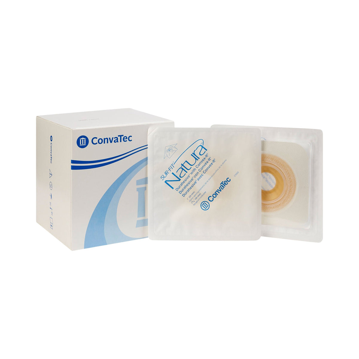 Sur-Fit Natura® Two-Piece Durahesive® Skin Barrier, Pre-cut to fit 25mm Stomas, 10/BX