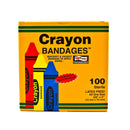 ASO KID DESIGN (ASSORTED CRAYON) ADHESIVE STRIP, 3/4 X 3 INCH, SOLD AS 1200/CASE ASO CRA5261-012-000