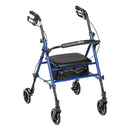drive™ Four Wheel Rollator, Blue, 1/EA