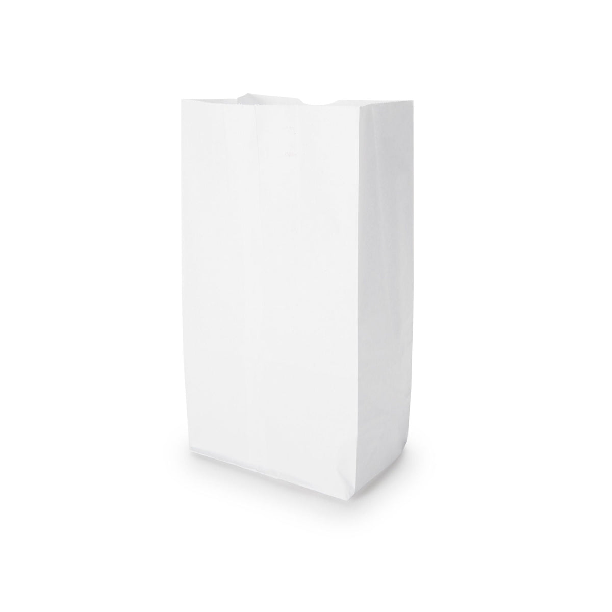 White Paper Bag, 6 x 3.63 x 11.06 Inch, 500/PK