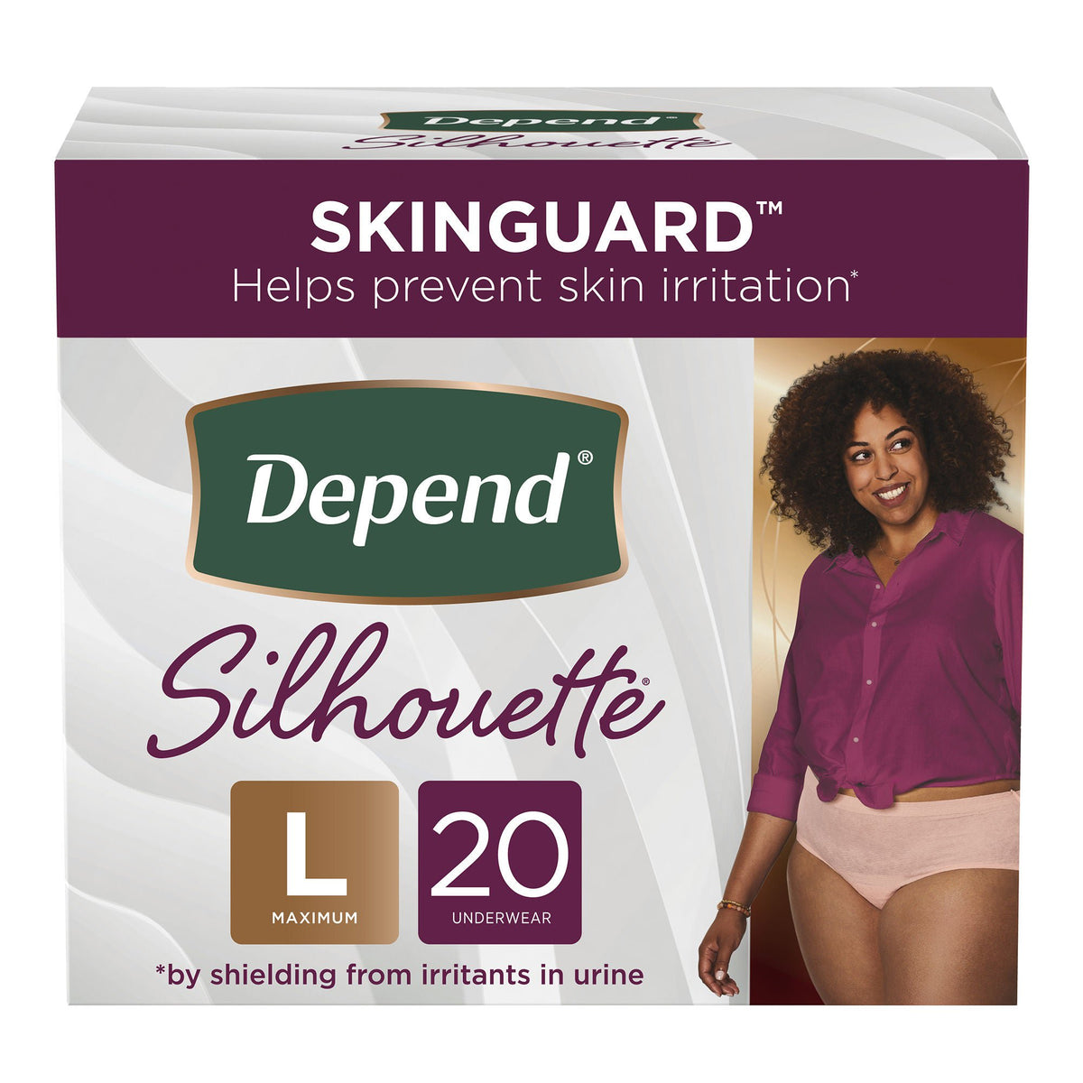 Underwear, Incont Depend Fml Pnk Lg (20/Pk 2Pk/Cs), 40/Cs
