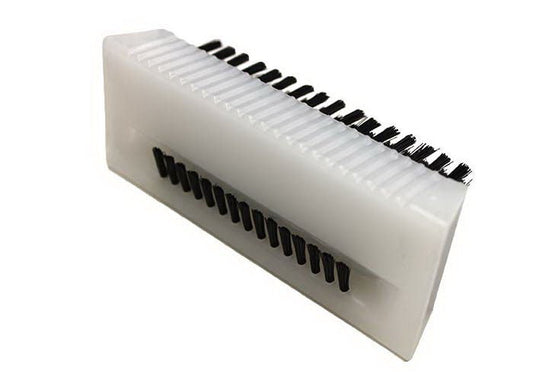 Brush, Block Styl W/Nail Cleaner Nylon Wht (10/Cs), 10/Cs