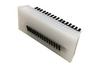 BRUSH, BLOCK STYL W/NAIL CLEANER NYLON WHT (10/CS), 10/CS