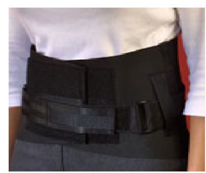 BACK BRACE, BACK-N-BLK W/THERMOPLASTIC PCKT LG MDSPEC, 1/EA