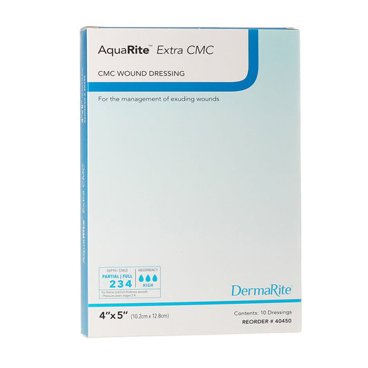Aquarite™ Extra Cmc Gelling Fiber Wound Dressing, 4 X 5 Inch, 10/Bx