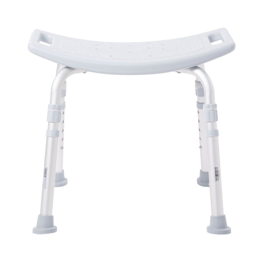 Mckesson Aluminum Bath Bench Without Backrest, 15.5 – 19.5 Inch, Gray, 4/Cs