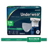 McKesson Premium Discreet Underwear for Men, Maximum Absorbency, Small/Medium, 80/CS