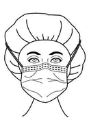 PRECEPT® FOAM FOG SHIELD® SURGICAL MASK, GREEN DIAMOND, SOLD AS 25/BOX ASPEN 65-3320