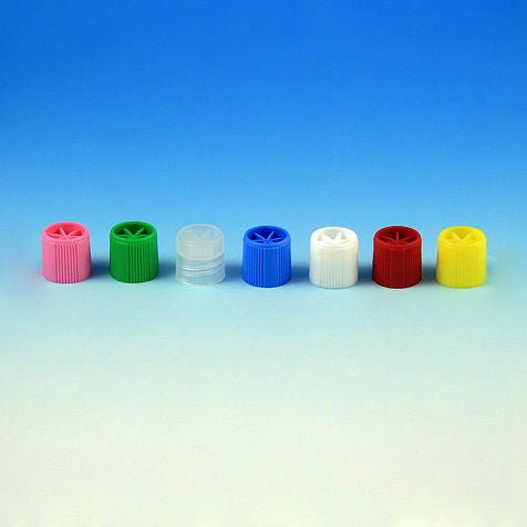Cap, Screw F/Sample Tu W/External Threads Ylw (1000/Bg), 1000/Pk