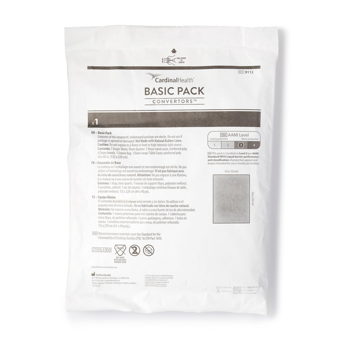 Convertors® Tiburon® General Purpose Drape Pack, 10/Cs