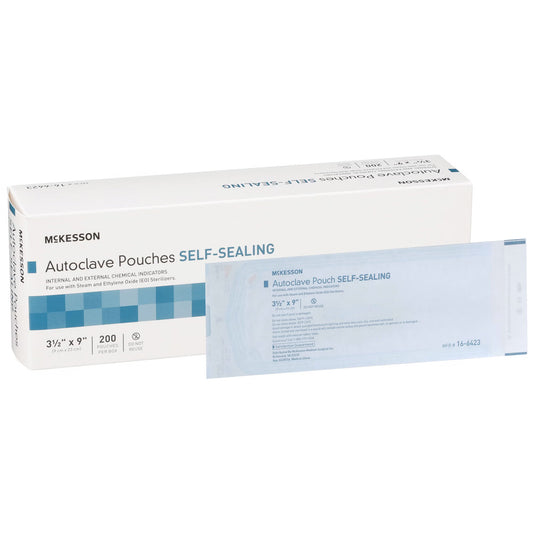 McKesson Sterilization Pouch, 3.5 x 9 Inch, 2000/CS