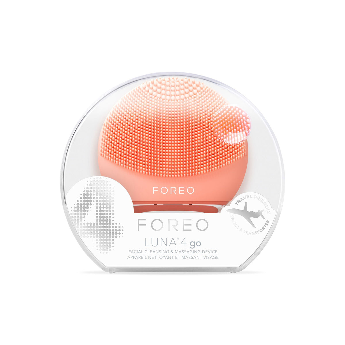 Luna™ 4 Go Portable Facial Cleansing Device, Peach, 1/Ea