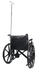 Dynarex Wheelchair Part & Repair Wheelchair Fixed I.V. Pole, 1/Pc/Cs -10560 - BriteSources