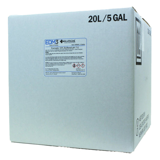 Healthlink 10% Phosphate Buffered Formalin Histology Reagent, 5-Gal. Cubitainer, 1/Ea
