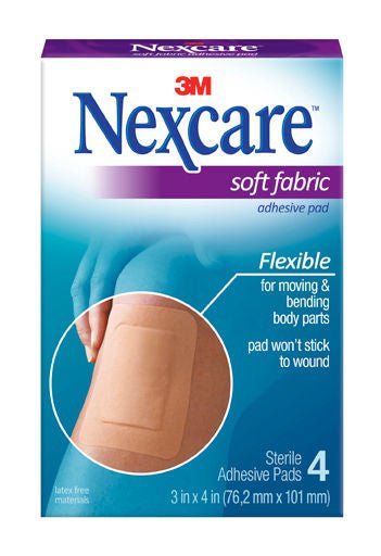 Nexcare™ Tan Adhesive Strip, 3 X 4 Inch, 48/Bx