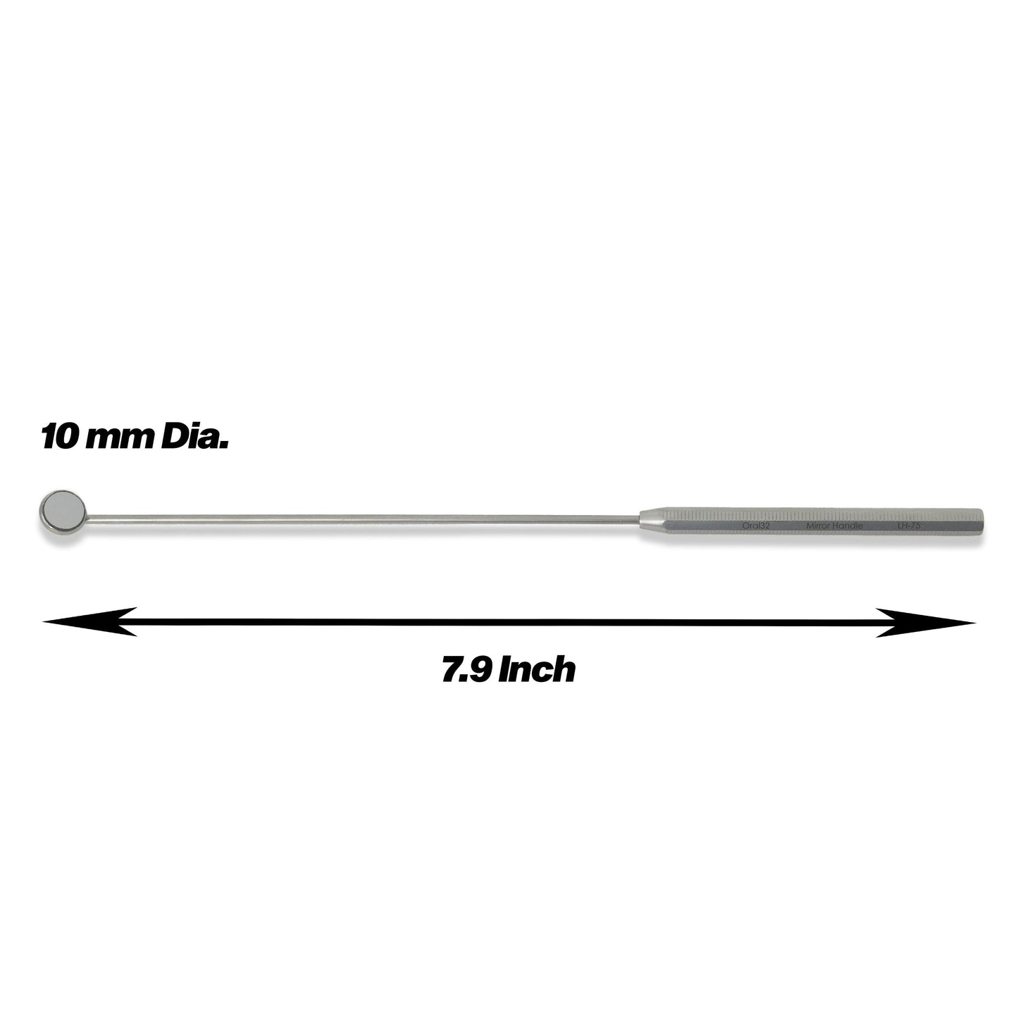 Laryngeal Mouth Mirror #000, 10 mm Dia with Handle - Osung USA