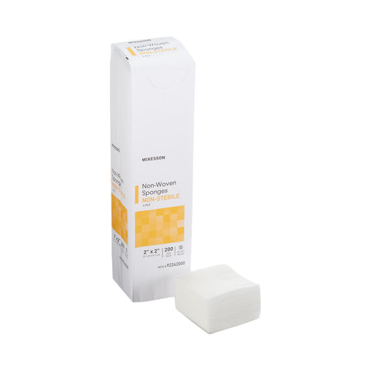 Mckesson Nonwoven Sponge, 2 X 2 Inch, Four Ply, 4000/Cs