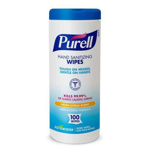 Purell® Sanitizing Skin Wipe, Benzalkonium Chloride, Canister, 1200/Cs