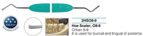 Dental Hoe Scaler SO 8-9, Autoclavable Silicone Handle - Osung USA