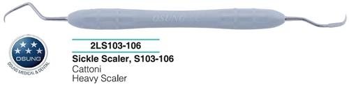 Dental  Scaler S103-106, Autoclavable Silicone Handle - Osung USA