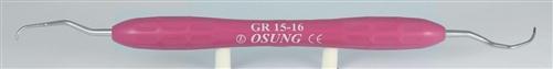 Dental Curette, Gracey, Autoclavable Silicone Handle, Gr 15-16 - Osung USA