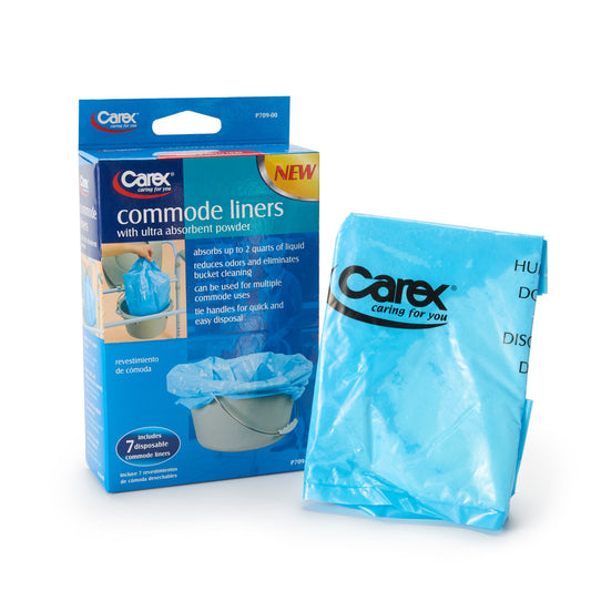 Carex® Commode Liner, 14 X 14 Inch, 168/Cs