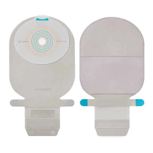 SenSura® Mio Flat 1-Piece Opaque Ostomy Pouch, 35 mm Stoma, 10/BX