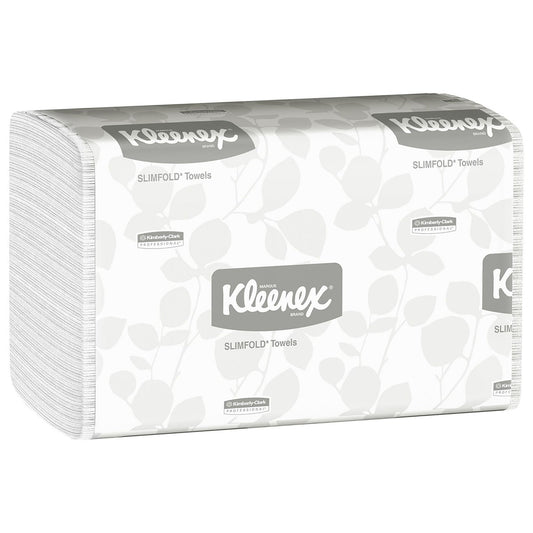 Kleenex® Slimfold Towels, Absorbency Pockets, White, Single Ply, 24/CS