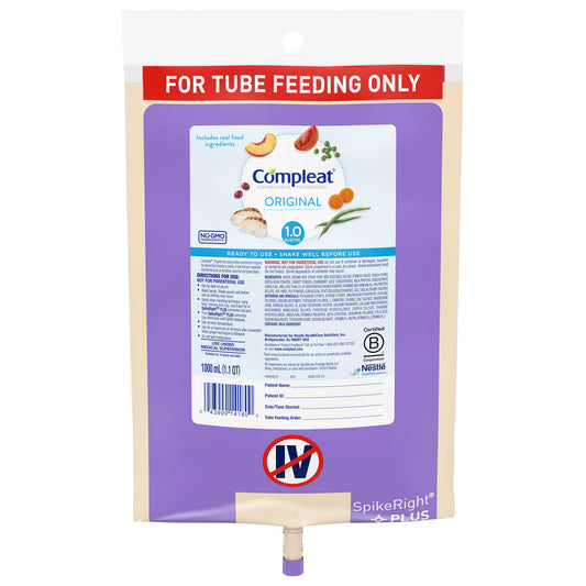 Compleat® Original Nutritionally Complete Tube Feeding, 1000 mL Bag, 1/EA
