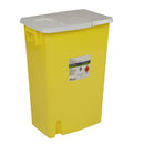 SharpSafety™ Chemotherapy Waste Container, 18 Gallon, 18.25 x 26 x 12.75 Inch, 1/EA