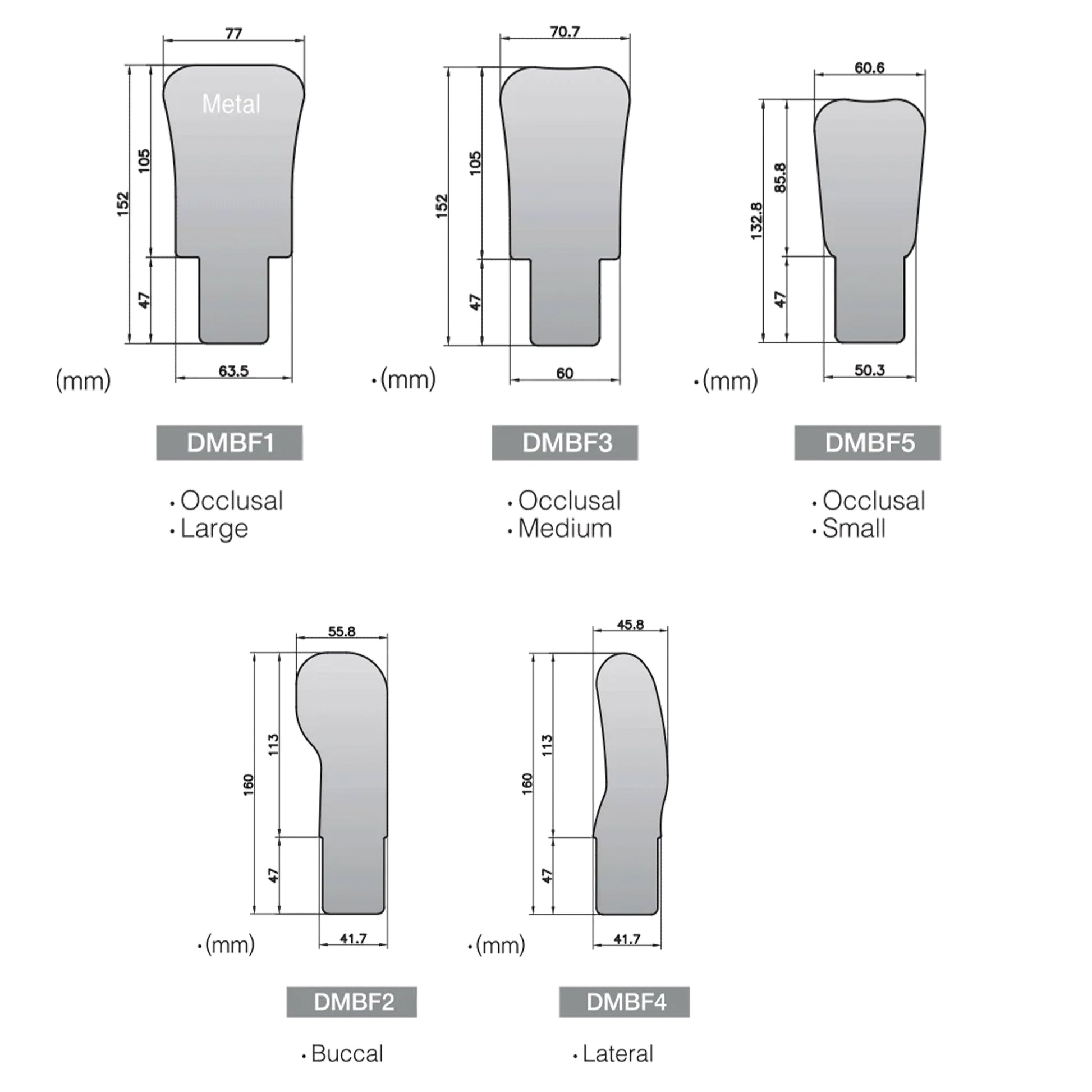 Occlusal Small Mirror for Fog Free Intra Oral Photo System -DMBF5 - Osung USA