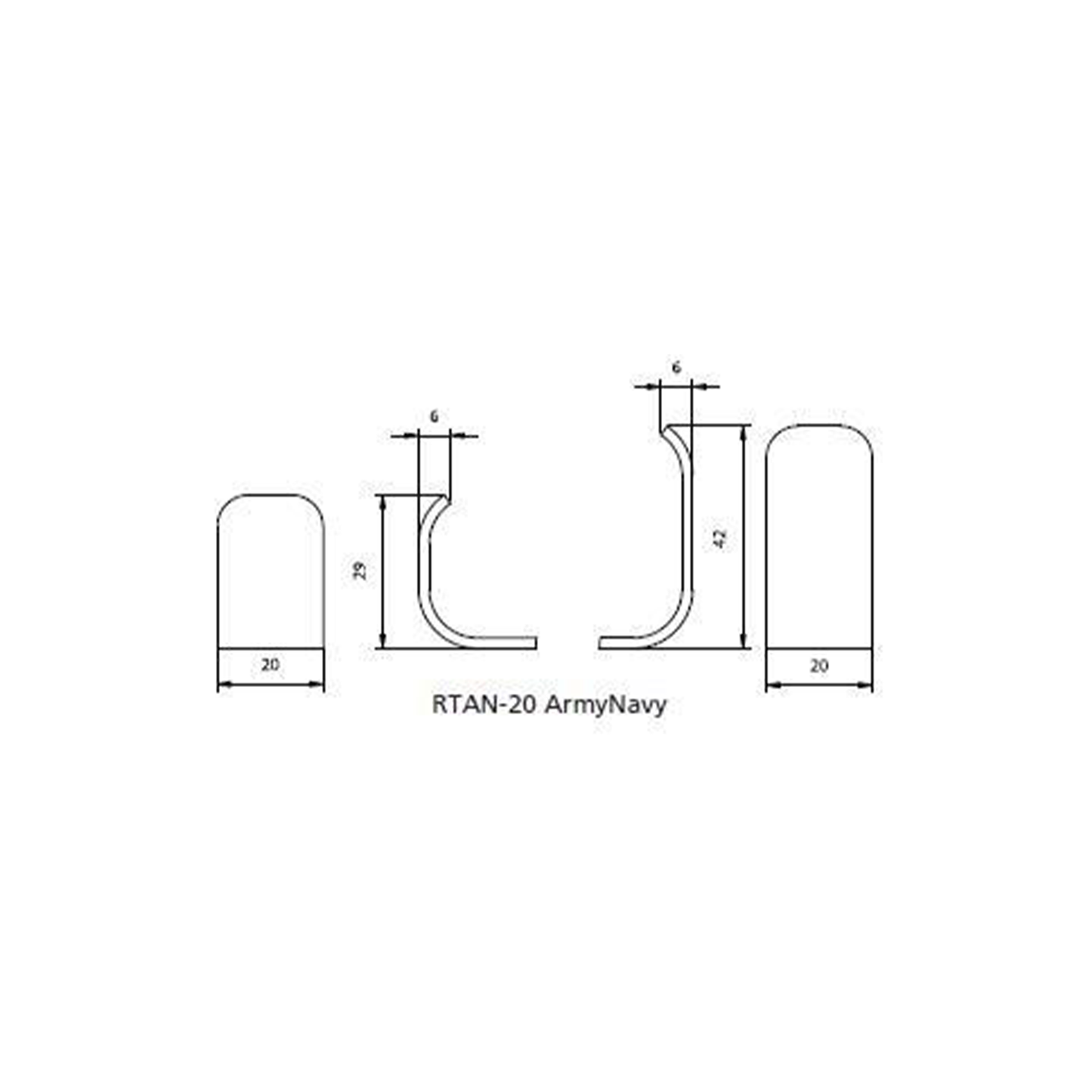 Dental Army Navy Lip Retractor, RTAN20 - Osung USA