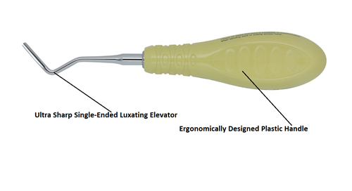 Curved Luxating Elevator L, Anterior 3.0 Mm, Ultra-Sharp, [3Ell302] - Osung USA