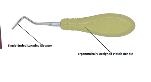 Curved Luxating Elevator R, Molar 3.0 Mm, Ultra-Sharp, [3Ell303] - Osung USA