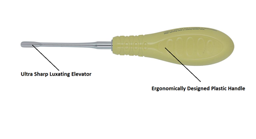 Straight Luxating Elevator, Anterior 5.0 Mm, Ultra-Sharp, [3Ell501] - Osung USA