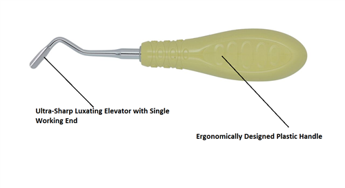 Curved Luxating Elevator R, Molar 5.0 Mm, Ultra-Sharp,  [3Ell503] - Osung USA