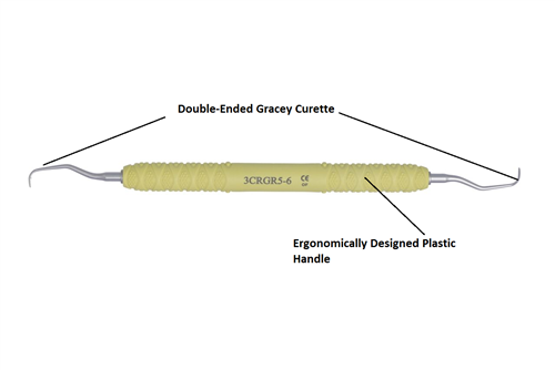 Dental Curette, Gracey, Rigid, GR 5-6 [3CRGR5-6] - Osung USA