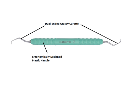 Dental Curette, Gracey, Rigid, GR 7-8 [3CRGR7-8] - Osung USA