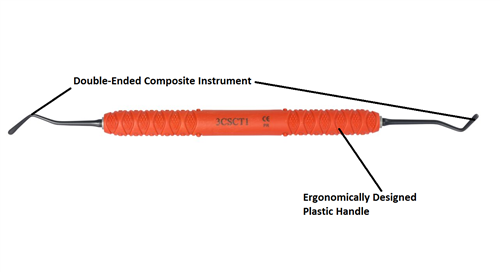 Dental Composite Instrument, Paddle and Plugger, CT 1 [3CSCT1] - Osung USA