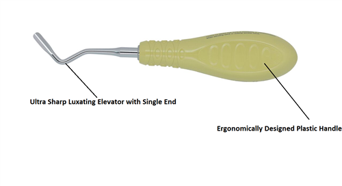 Curved Luxating Elevator L, Anterior 5.0 Mm, Ultra-Sharp,  [3Ell502] - Osung USA