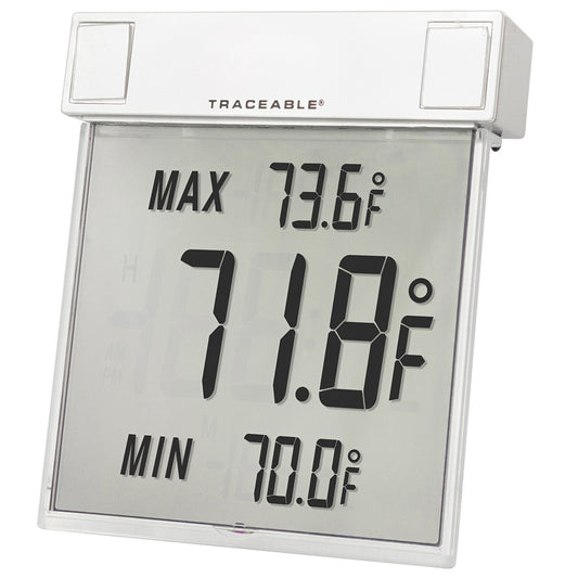 THERMOMETER TRACEABLE F DIGBIG-DIGIT,SEE-THRU,FAHRENHEIT, 1/EA