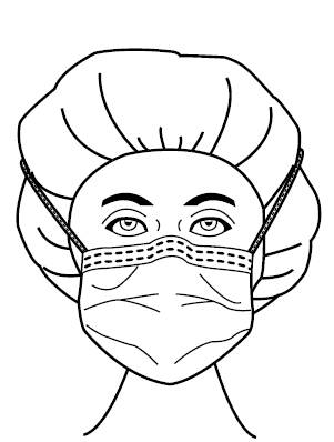 Precept® Foam Fog Shield® Surgical Mask, Green Diamond, 25/Bx