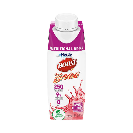 Boost Breeze® Wild Berry Nutritional Drink, 8-ounce Carton, 24/CS