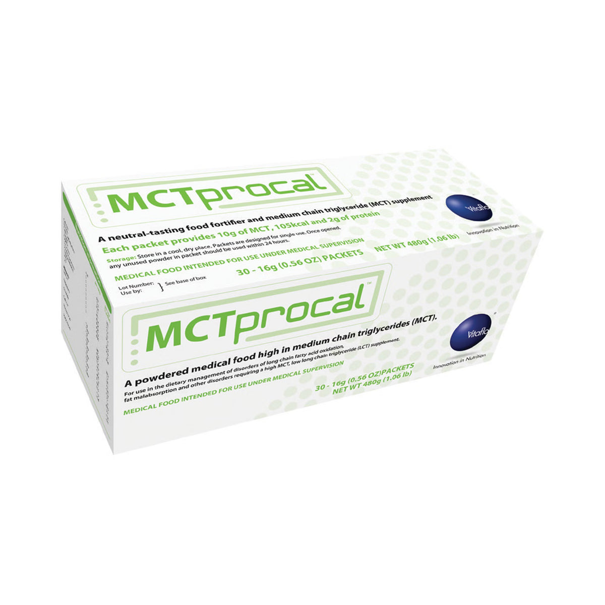 Mctprocal® Medical Food, High In Medium Chain Triglycerides, Individual Packets, 30/Bx