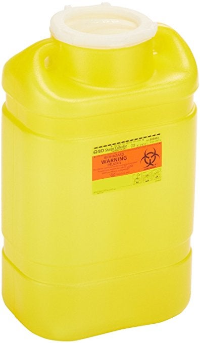 CONTAINER, SHARPS CHEMO YLW 5.1GL (8/CS), 1/EA