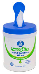 Dynarex Sannytize Hand Sanitizer Sannytize Hand Sanitizer Wipes, Soft Pack, 50/Pk, 24 Pk/Cs -1434 - BriteSources