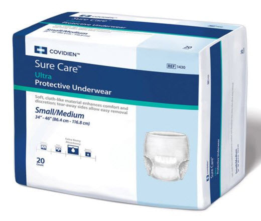 Cardinal Health Sure Care Ultra Protective Underwear Underwear Xl Blu 14/Bg 4Bg/Cs -1455 - BriteSources